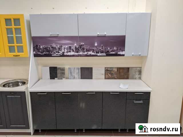 Кухонный гарнитур «Огни Нью-Йорка» 2 м Челябинск - изображение 1
