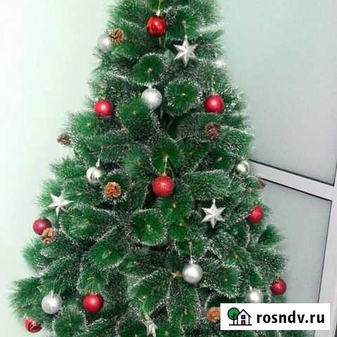 Елка искусственная + гирлянда в подарок Рязань - изображение 1