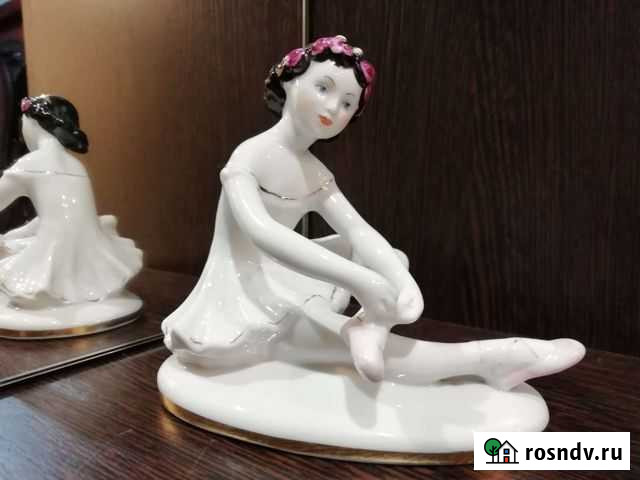 Фарфоровая статуэтка юная балерина, лфз, клеймо Иваново - изображение 1
