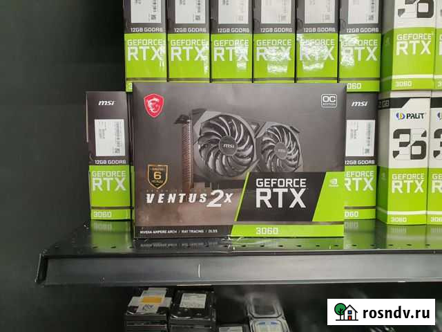 Новые видеокарты MSI RTX 3060 LHR ventus 2x Тула - изображение 1