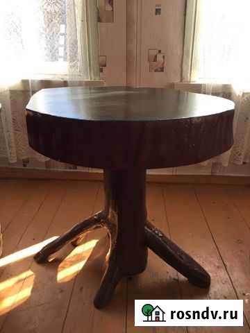 Стол журнальный из спила дерева Уварово - изображение 1