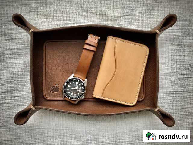 Кожаный лоток для мелочей Иваново - изображение 1