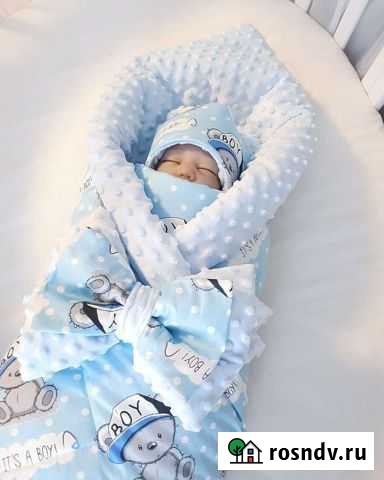 Конверт одеяло на выписку для мальчика Киров - изображение 1