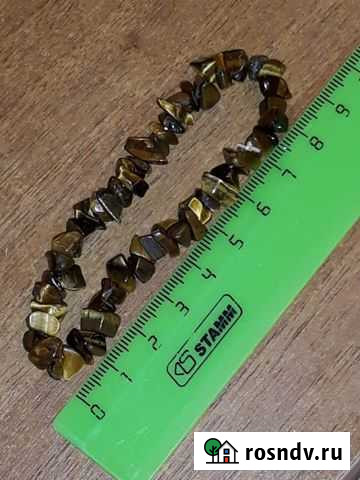 Браслет на резинке Тигровый глаз Новосибирск - изображение 1