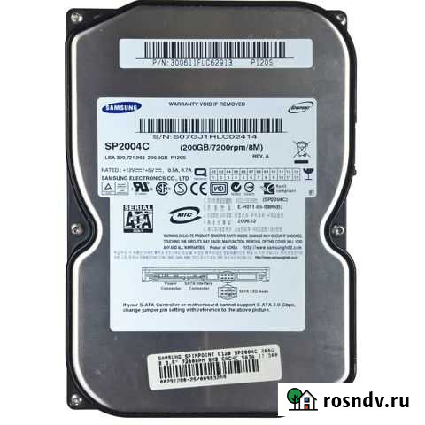 Жесткий диск Samsung 3.5 200gb Симферополь - изображение 1