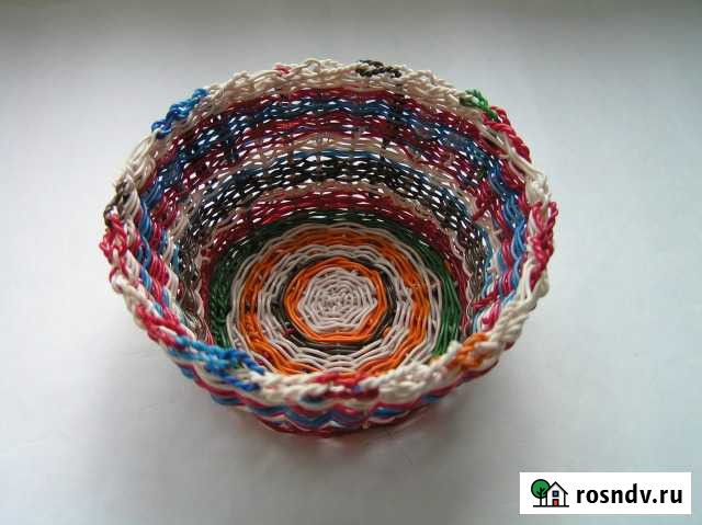 Маленькая плетеная корзина handmade Новосибирск - изображение 1