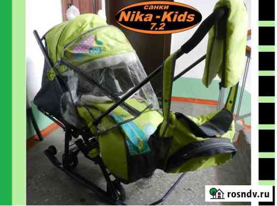Санки-коляска Nika-Kids7.2 красивые почти новые ме Бийск