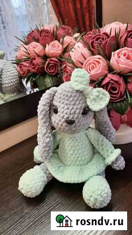 Мягкая игрушка заяц Старый Оскол - изображение 1