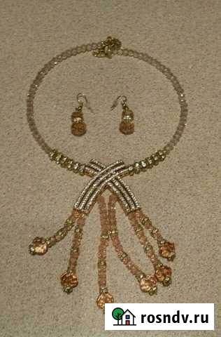Бижутерия комплект колье и серьги Тольятти - изображение 1