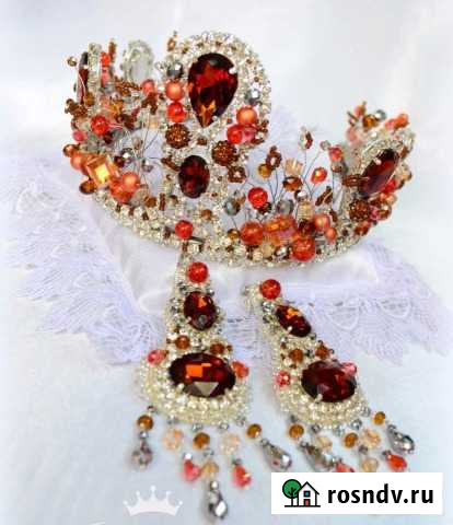 Корона + серьги- авторская работа Махачкала - изображение 1