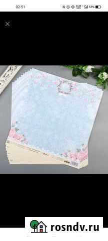 Бумага для скрапбукинга 30х30см Новосибирск - изображение 1