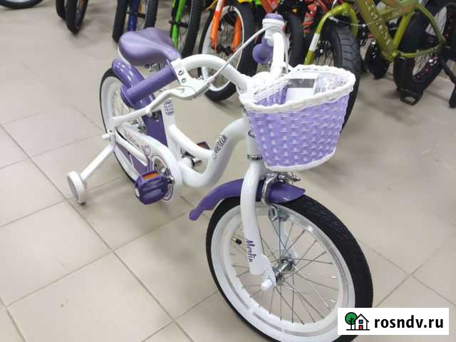 Детский велосипед 16 TT Merlin белый/фиолетовый Тамбов - изображение 1
