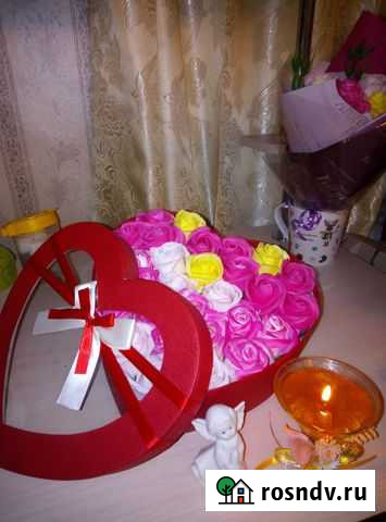 Мыльные розы в подарочной коробке Балашов - изображение 1