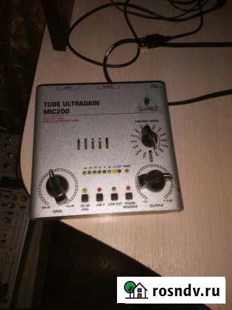 Behringer tube ultragain MIC200 Липецк - изображение 1