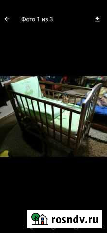 Детская кроватка с маятником Клинцы - изображение 1