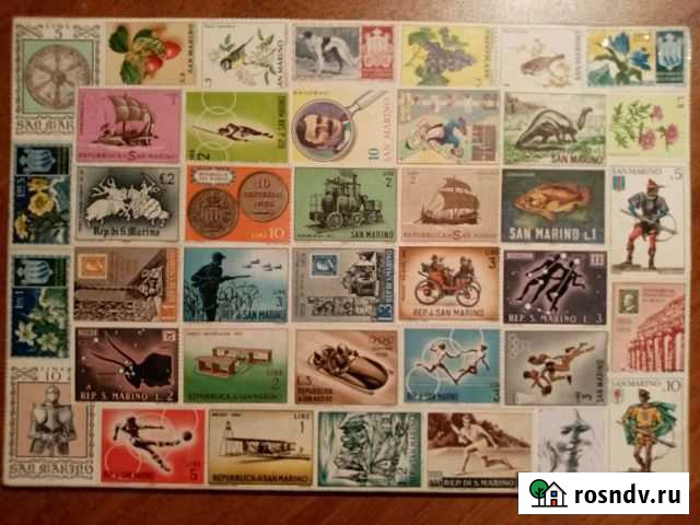 Марки Сан-Марино, 39 шт, 1960-е гг Верхнеяркеево - изображение 1