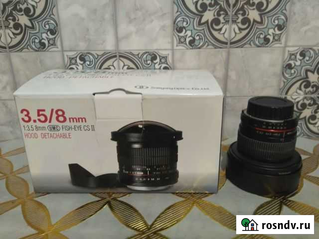 Объектив Nikon Samyang 8mm f/3.5 AS IF UMC Fisheye Умба - изображение 1