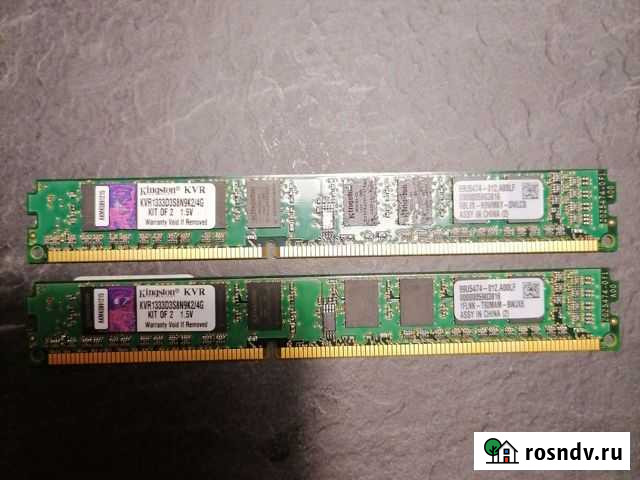 Kingston ddr3 1333 4Gb (2x2Gb) kit of 2 Мурино - изображение 1