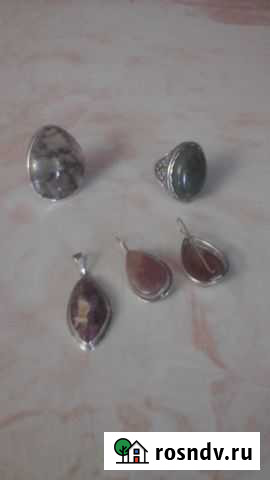 Серебряные украшения с камнями Ижевск - изображение 1