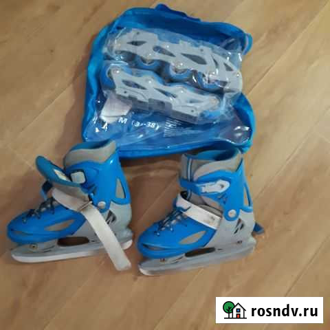 Роликовые коньки детские раздвижные Благовещенск - изображение 1