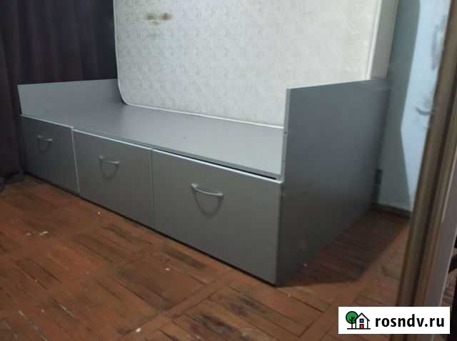 Кровать односпальная с ящиками бу Нальчик - изображение 1