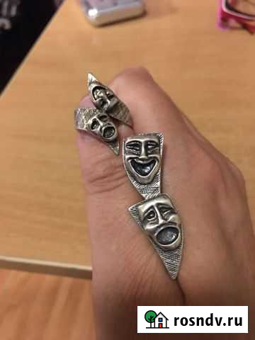 Комплект»театральные маски»,серебро 925 Чита - изображение 1