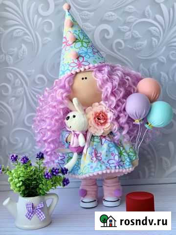 Интерьерная кукла клоунесса Зефирка Зеленодольск - изображение 1