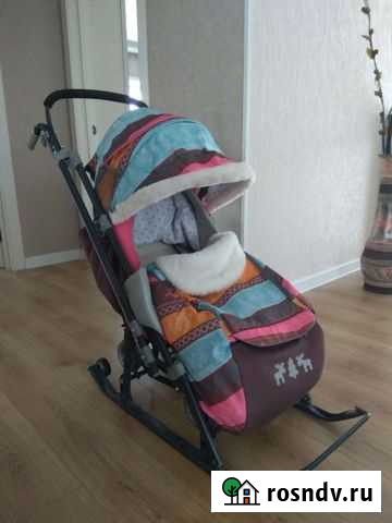 Санки коляска ника 7 3 Казань - изображение 1
