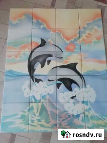 Панно керамика дельфины Вологда - изображение 1