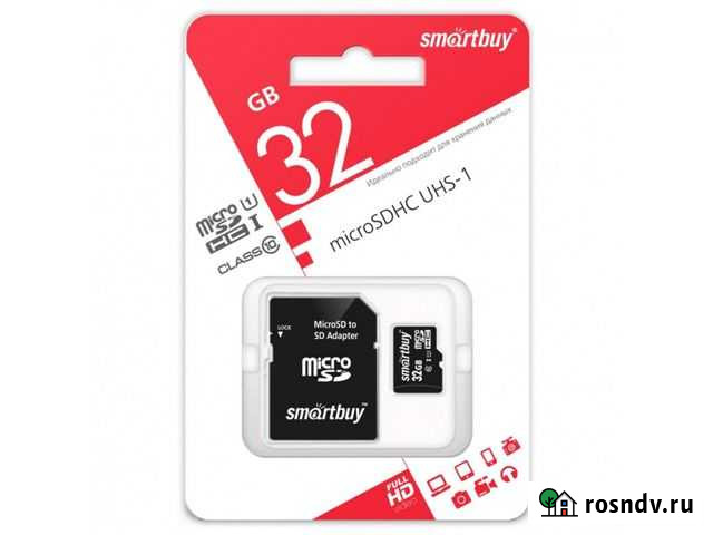 Карта памяти Smartbuy microsdhc 32GB Class 10 Пермь - изображение 1