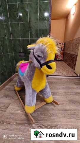 Лошадка качалка деревянная Белогорск - изображение 1