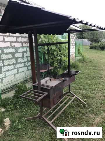 Мангал с крышей и коптилкой Павлово - изображение 1