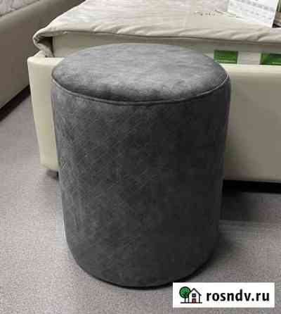 Пуфик круглый, квадратный, с латунью, с хромом Нижний Новгород