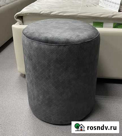 Пуфик круглый, квадратный, с латунью, с хромом Нижний Новгород - изображение 1