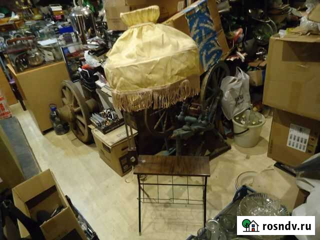 Винтажная напольная лампа торшер с абажуром Киров - изображение 1