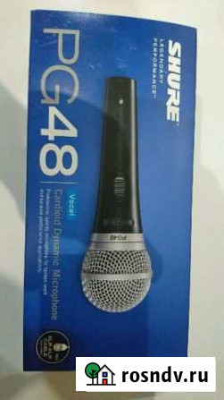 Микрофон вокальный Shure PG48 продаю Киров - изображение 1