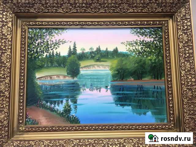 Картина масло Павловский Посад - изображение 1