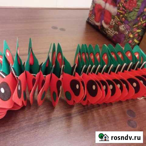 Новогодние украшения периода СССР - бумажные гирля Магадан - изображение 1