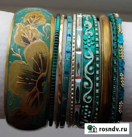 Браслеты в индийском стиле набор 11 шт Брянск - изображение 1
