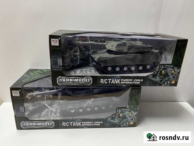 Танк Р/У на А/Б свет,звук 2 цвета Ульяновск - изображение 1