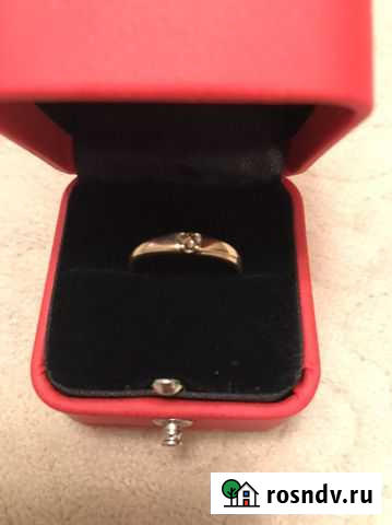 Золотое кольцо с коньячным бриллиантом Соколов Иркутск - изображение 1