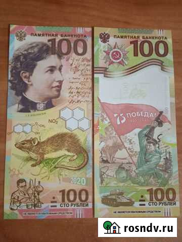 Юбилейные банкноты 100р Короча - изображение 1