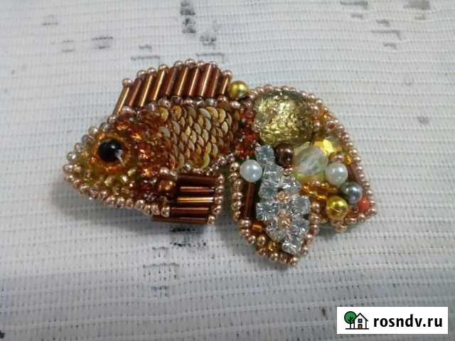 Брошь ручной работы Семилуки - изображение 1