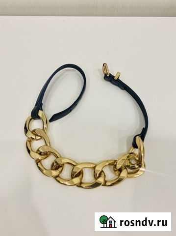 Ожерелье цепь металл кожа Mango Чебоксары - изображение 1