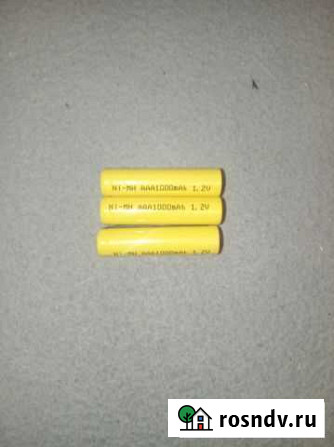 Аккумуляторы NI-MH AAA 1.2V 1000mAh Анжеро-Судженск - изображение 1