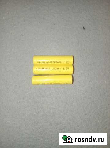 Аккумуляторы NI-MH AAA 1.2V 1000mAh Анжеро-Судженск - изображение 1