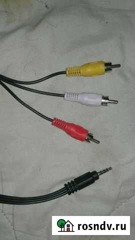Кабель 3 RCA - 3.5 jack Железнодорожный - изображение 1