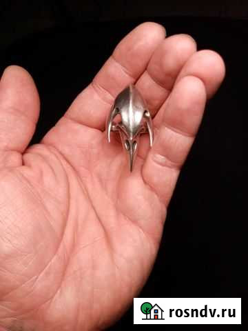 Кольцо металлиста / байкера / рокера / череп ворон Светлый - изображение 1