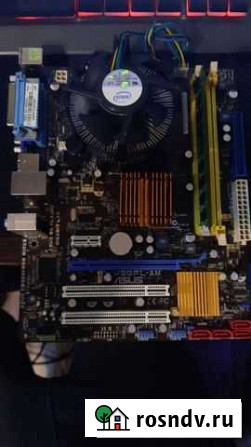 Материнская плата asus p5qpl-am с процессором Симферополь - изображение 1