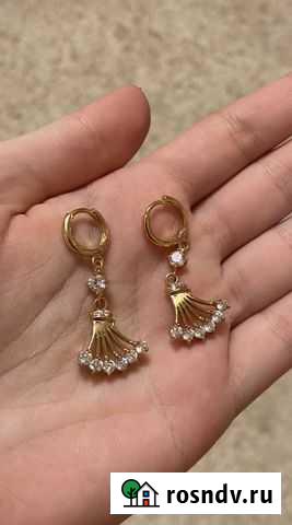 Серьги под золото Новороссийск - изображение 1